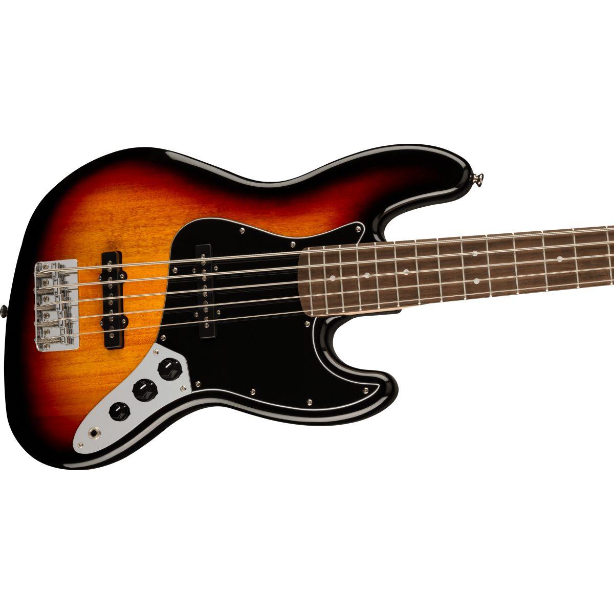 Fender affinity jazz bass v lrl bpg 3 tone sunburst basso elettrico 5 corde