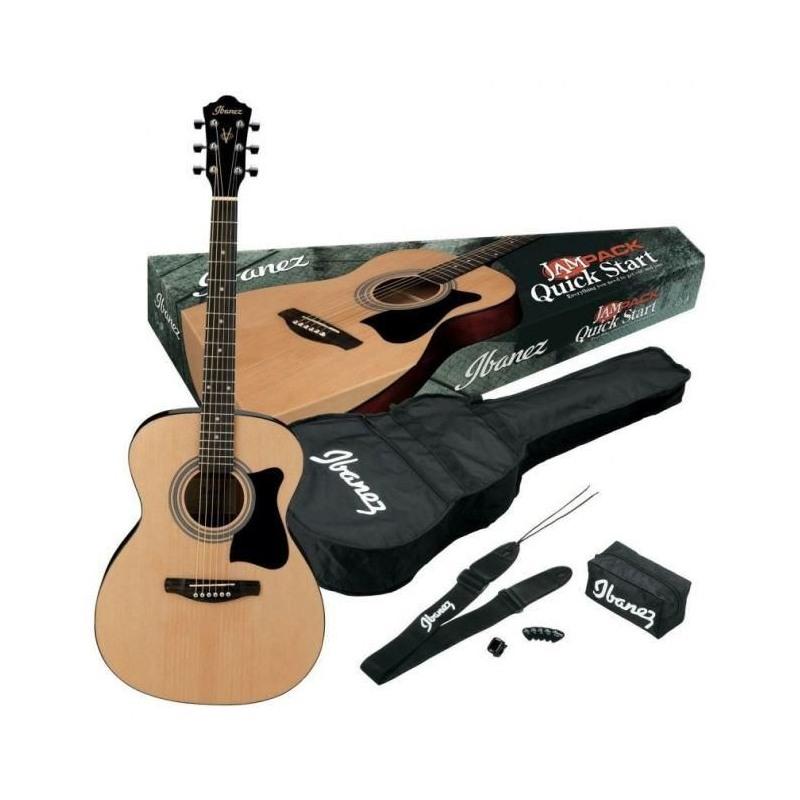 Ibanez vc50njp natural kit chitarra acustica grand concert