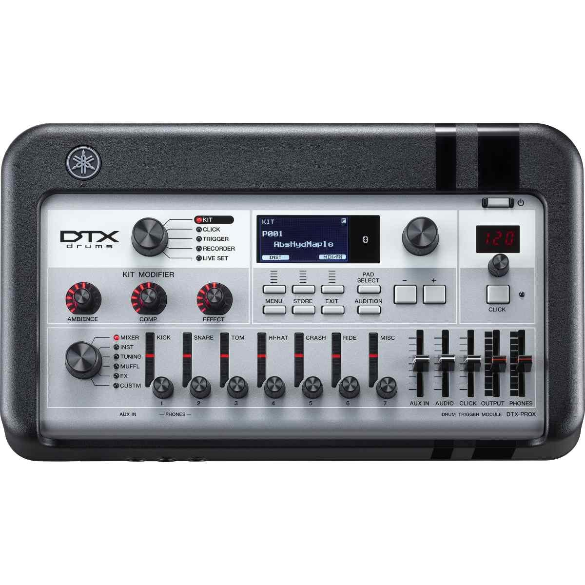 Yamaha dtx10k-xbf batteria elettronica pad silicone - black forest