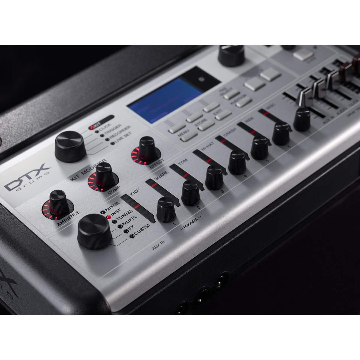 Yamaha dtx10k-xbf batteria elettronica pad silicone - black forest