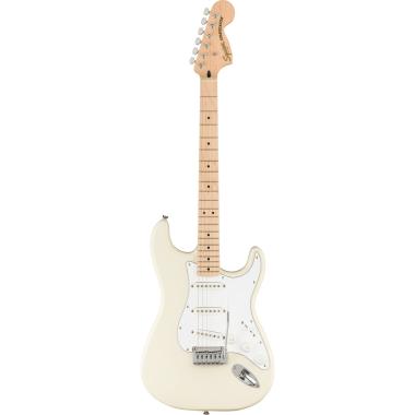 Fender affinity stratocaster mn wpg olympic white chitarra elettrica