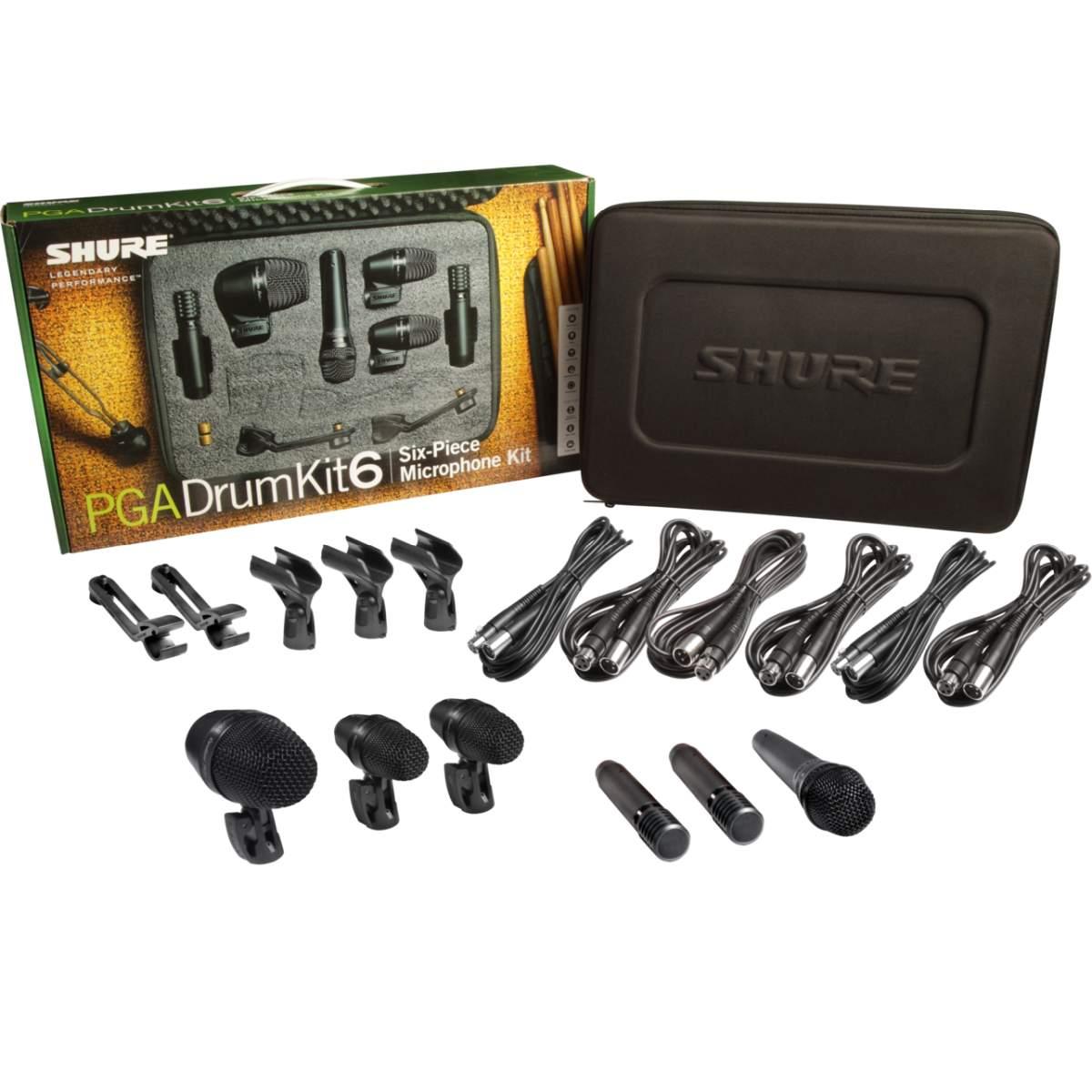 SHURE PGADRUMKIT6 Kit da 6 microfoni per batteria
