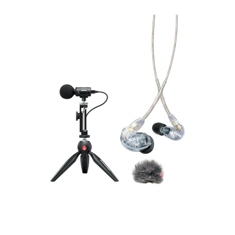 SHURE MV88-215CL-BNDL Kit mic MV88 e auricolari SE215-CL