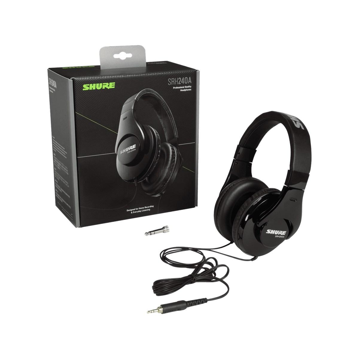 SHURE SRH240A-BK Cuffia circumaurale chiusa