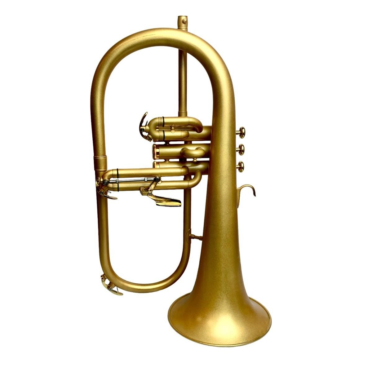 Bbrass fh1000 flicorno soprano brush gold
