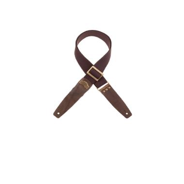 MAGRABO' TRACOLLA SC COTTON MARRONE 5cm , TERMINALI TWINKLE NERO , FIBBIA RECTA OTTONE