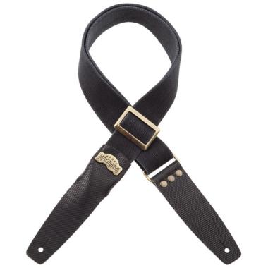 MAGRABO' TRACOLLA SC COTTON WASHED NERO 5cm , TERMINALI TWINKLE NERO , FIBBIA RECTA OTTONE