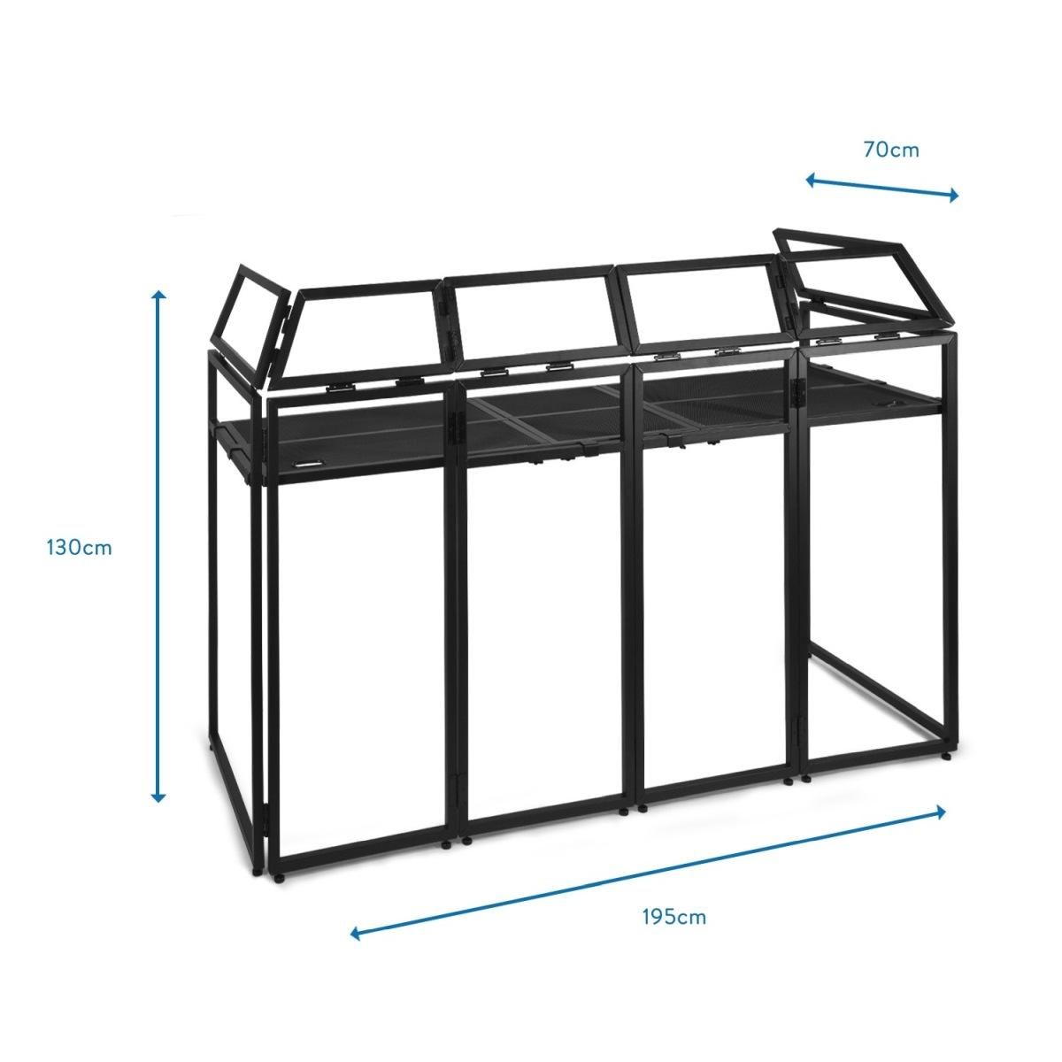 VONYX DB5 PRO DJ ALUMINIUM BOOTH LARGE 2 mt