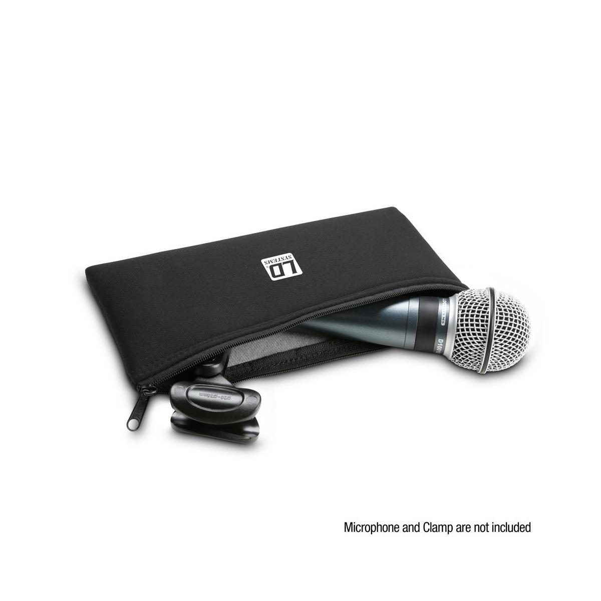 LD SYSTEMS MIC BAG M - Borsa per microfono corta per microfoni con filo