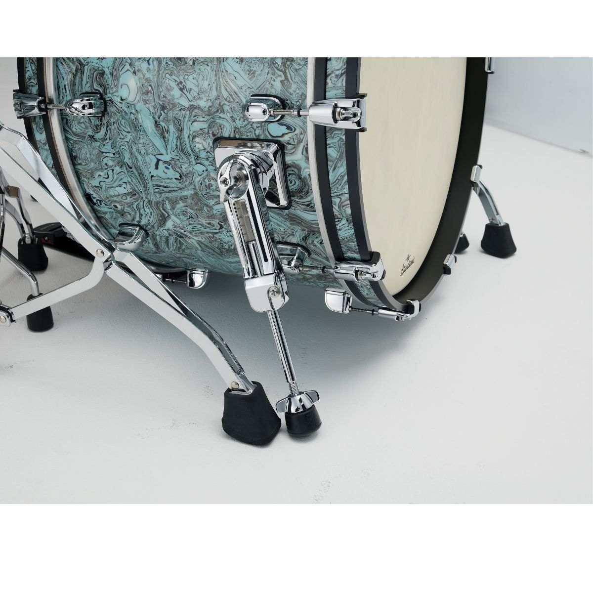 TAMA MR32CZS-SLW Starclassic Maple 3-pezzi shell pack cassa 22, Chrome Shell Hardware SKY BLUE SWIRL