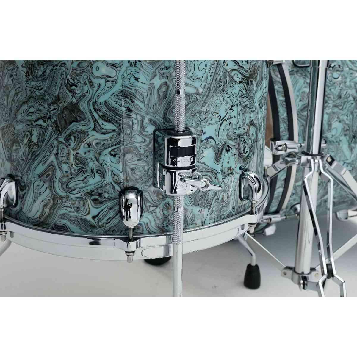 TAMA MR32CZS-SLW Starclassic Maple 3-pezzi shell pack cassa 22, Chrome Shell Hardware SKY BLUE SWIRL