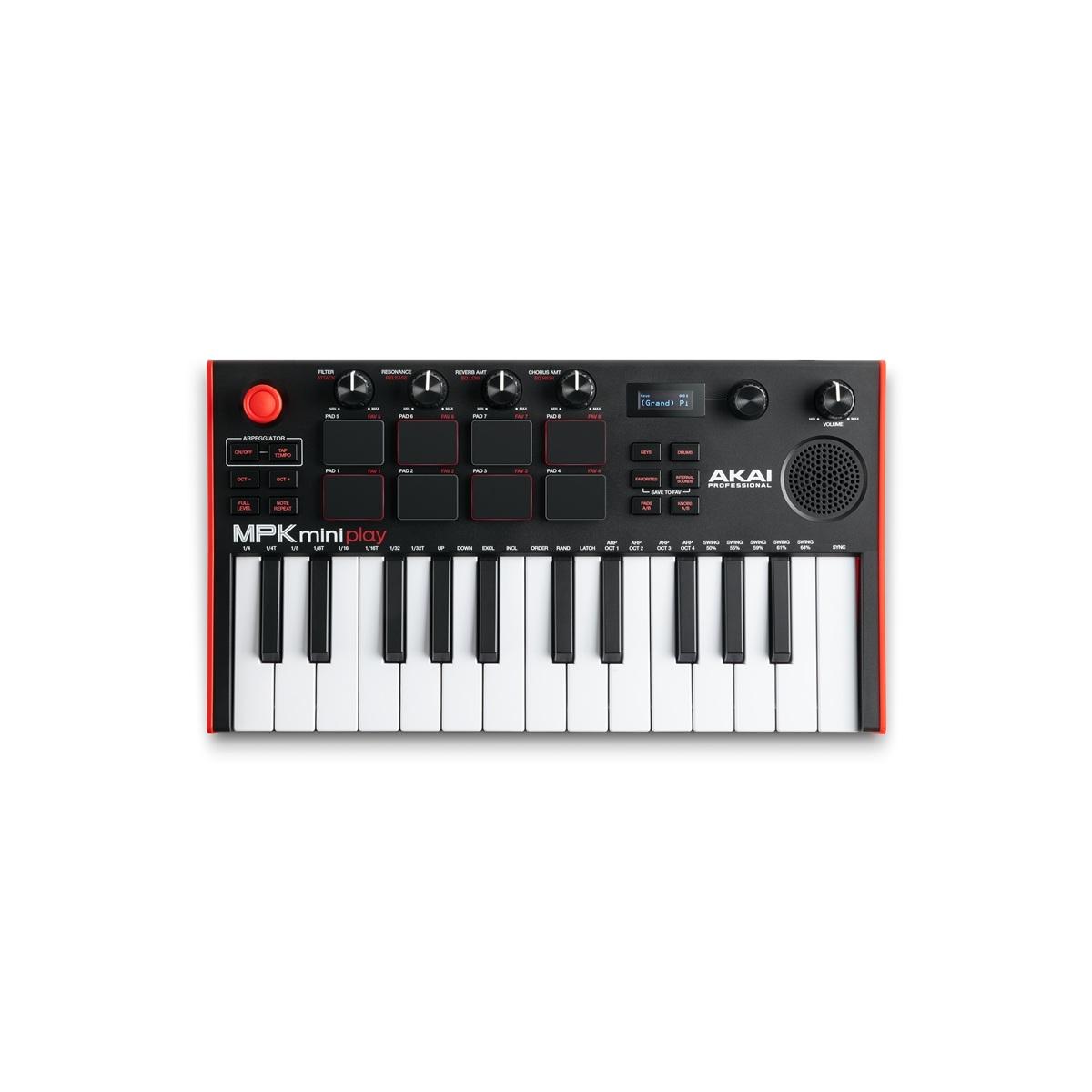 AKAI PROFESSIONAL MPK Mini Play MK3 Controller MIDI 25 tasti mini con suoni e amplificazione