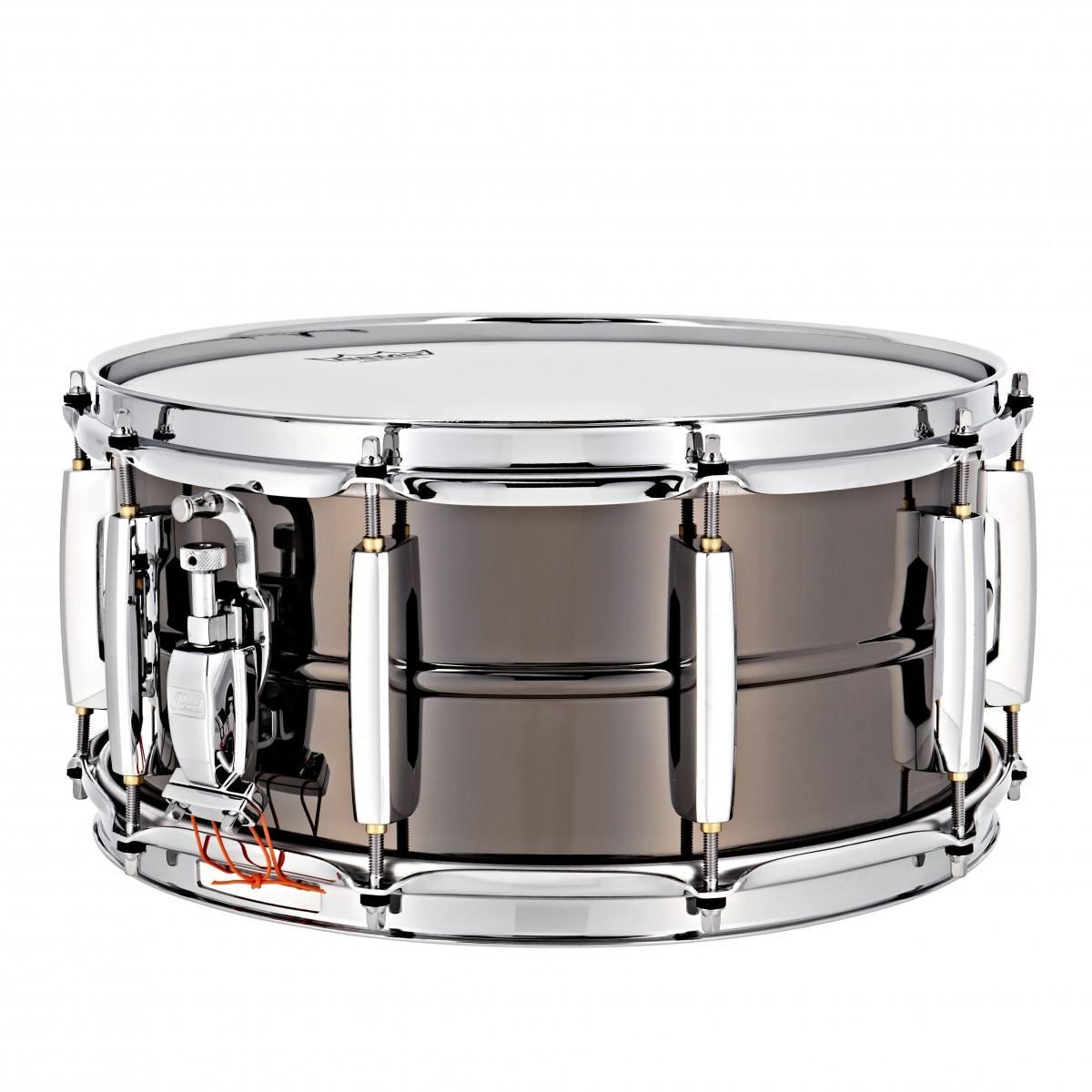 Pearl sth1465br sensitone heritage black/brass rullante 14x6.5 in ottone
