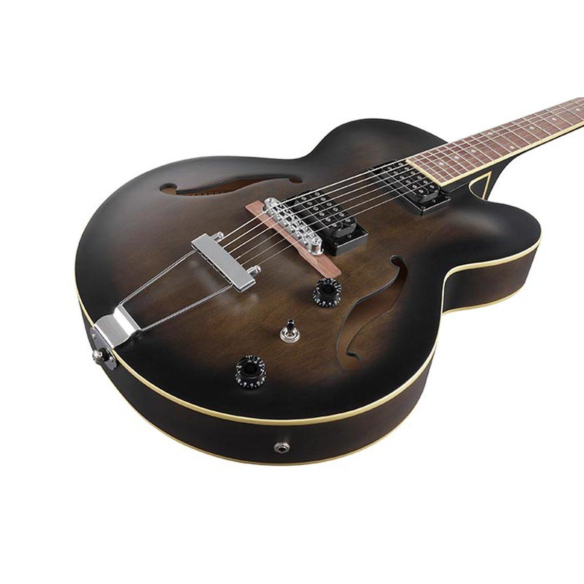 Ibanez af55tkf transparent black flat chitarra semiacustica