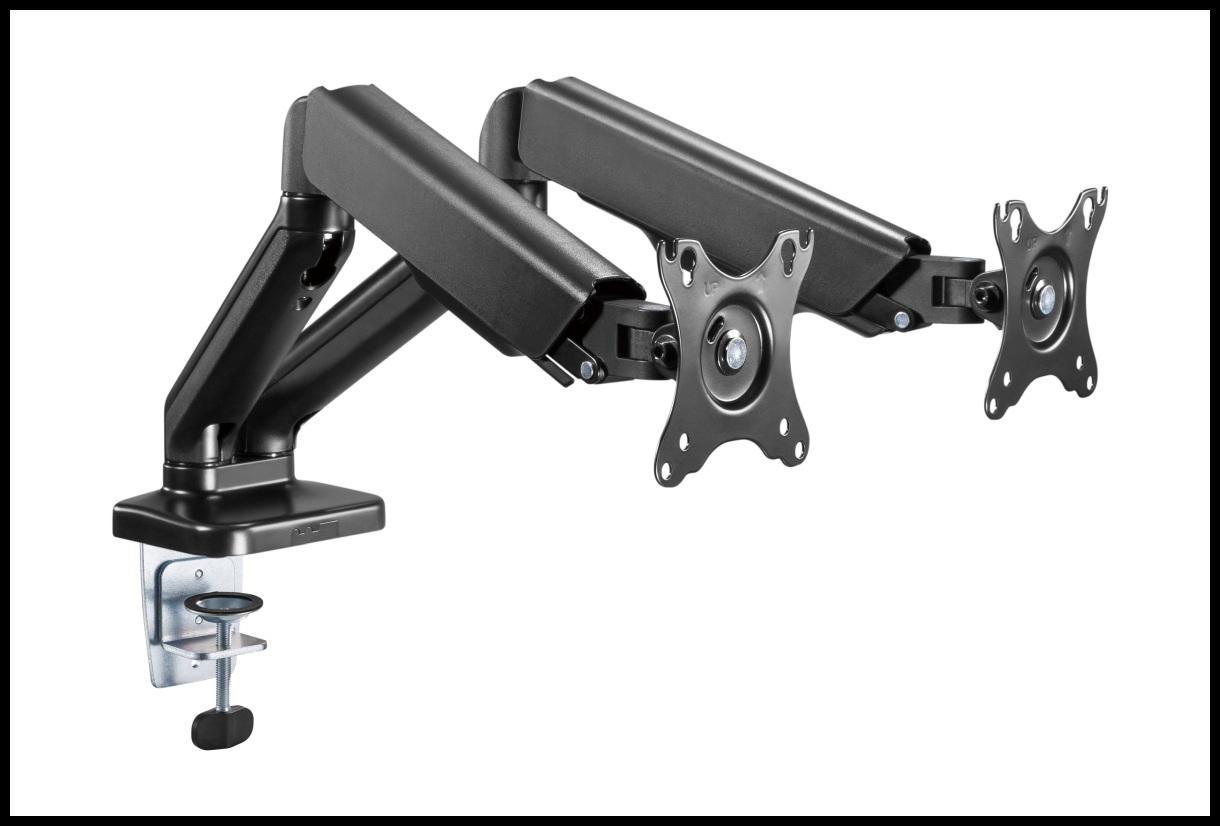 AUDIZIO MAD20G Braccio per doppio monitor con molla a gas 17-32"
