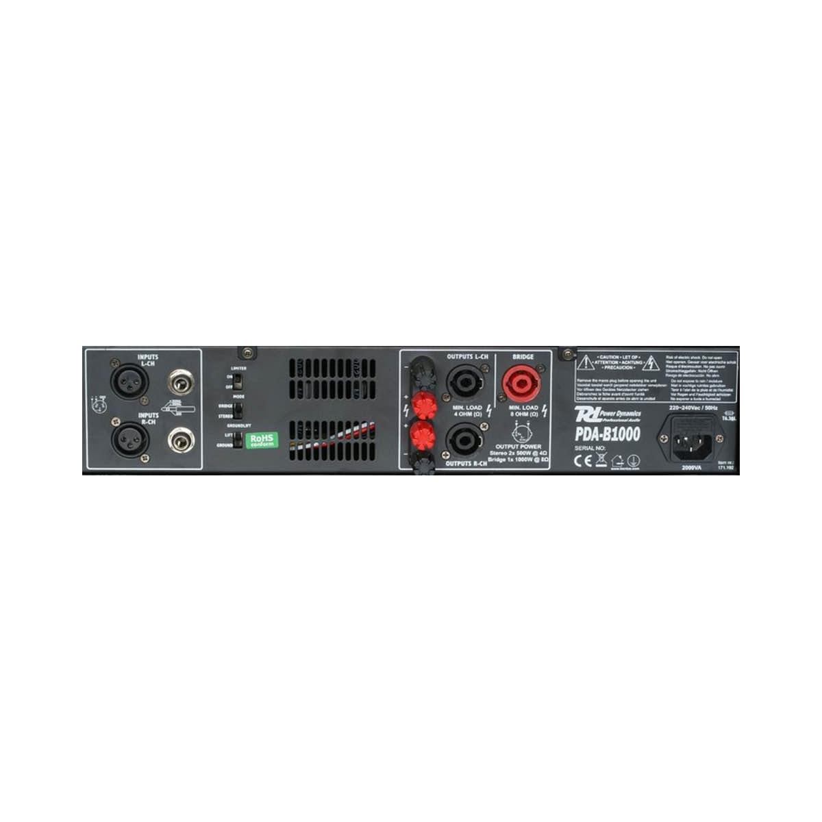 Power dynamics pda-b1000 amplificatore professionale