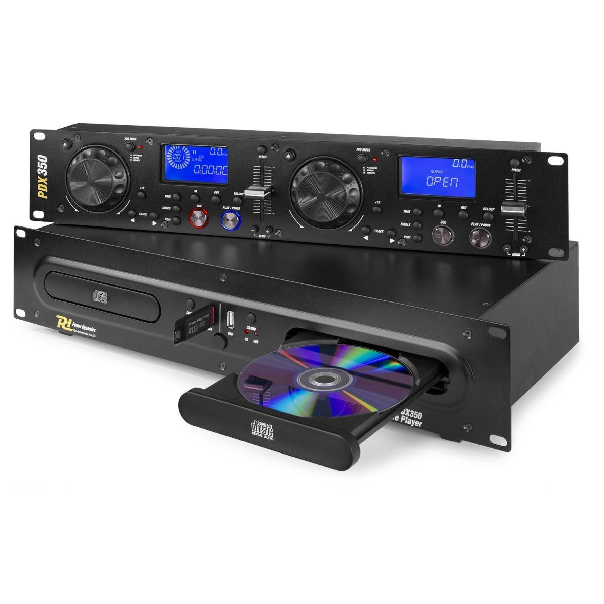 POWER DYNAMICS PDX350 Double CD/MP3/USB Player