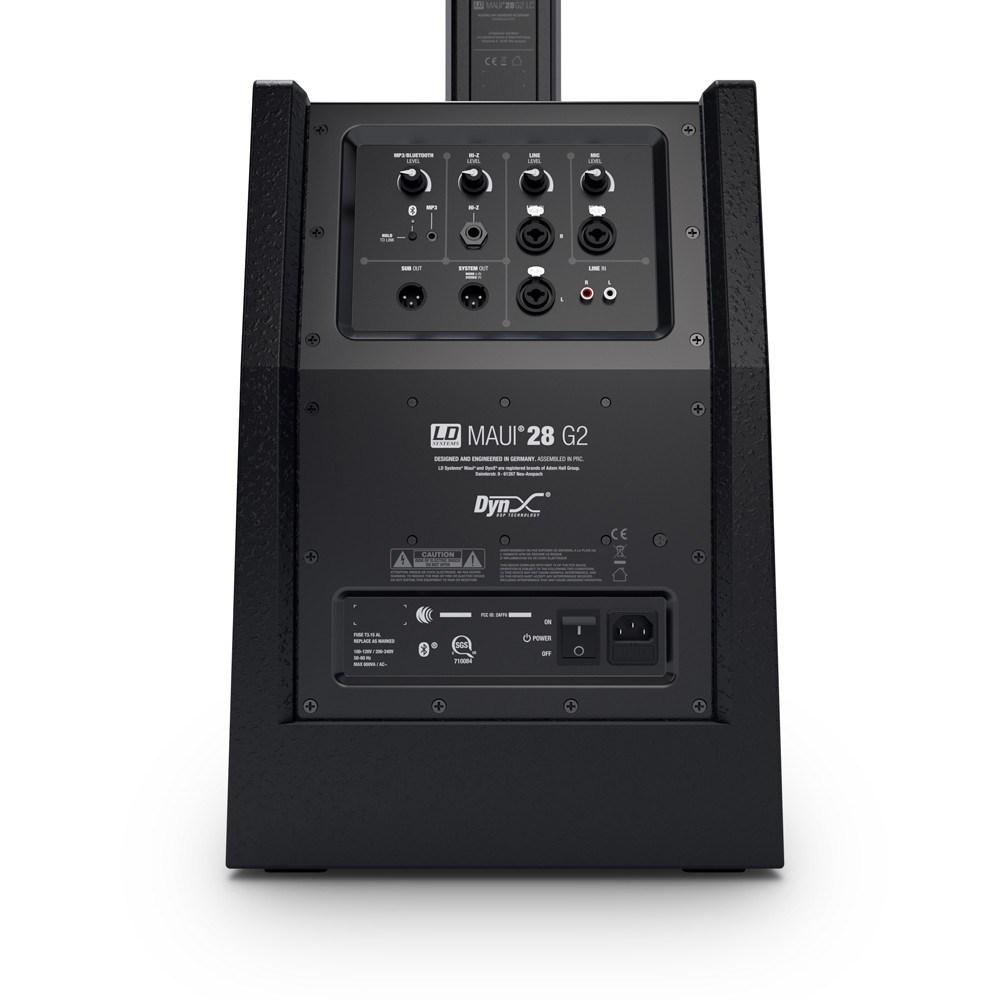 LD SYSTEMS MAUI 28 G2 - Sistema compatto PA attivo a colonne con mixer e Bluetooth, nero