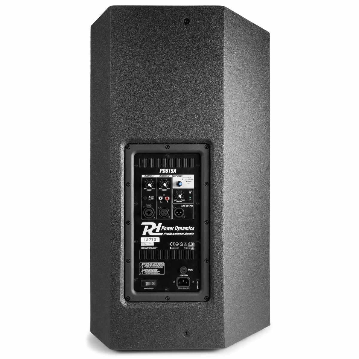 Power dynamics pd615a altoparlante attivo 15'' 500w dsp