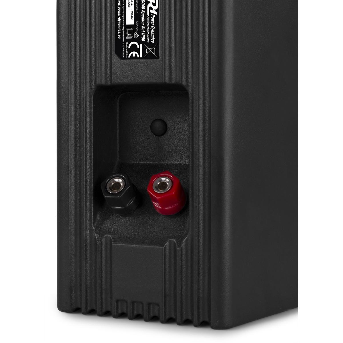 POWER DYNAMICS BGO40V SET DI ALTOPARLANTI DA INTERNO/ESTERNO 4" 100W NERO