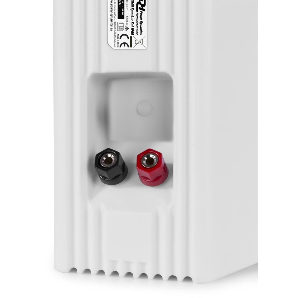 POWER DYNAMICS BGO40V SET DI ALTOPARLANTI DA INTERNO/ESTERNO 4" 100W BIANCO