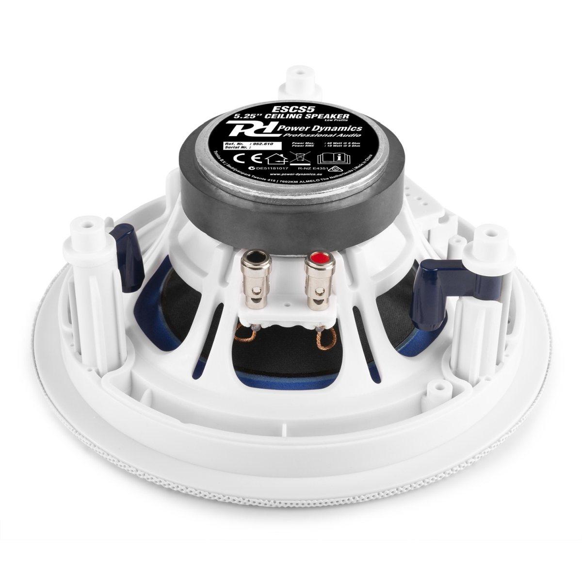 Power dynamics escs5 altoparlanti da soffitto a basso profilo 5,25