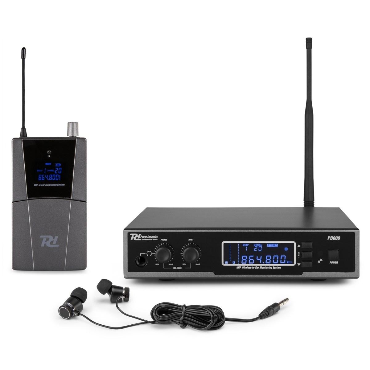 Power dynamics pd800 sistema in-ear uhf