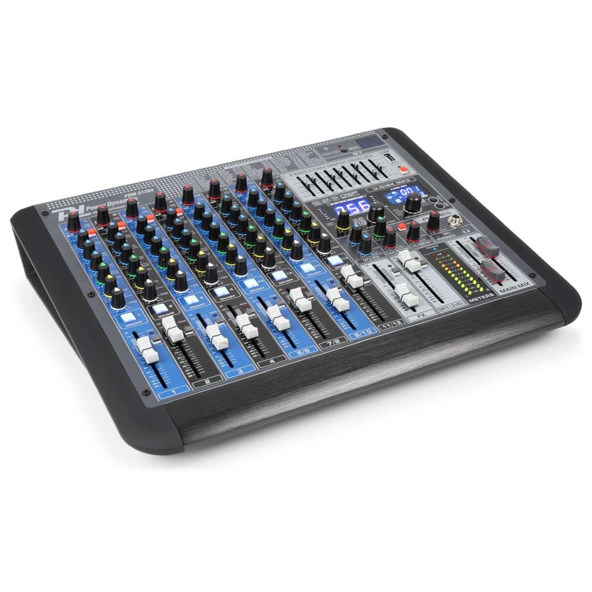 POWER DYNAMICS PDM-S1204 Stage Mixer 12Ch DSP/MP3