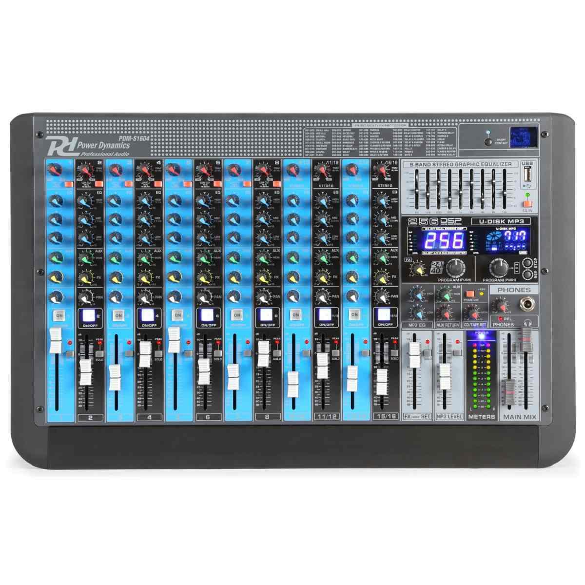 POWER DYNAMICS PDM-S1604 Stage Mixer 16Ch DSP/MP3