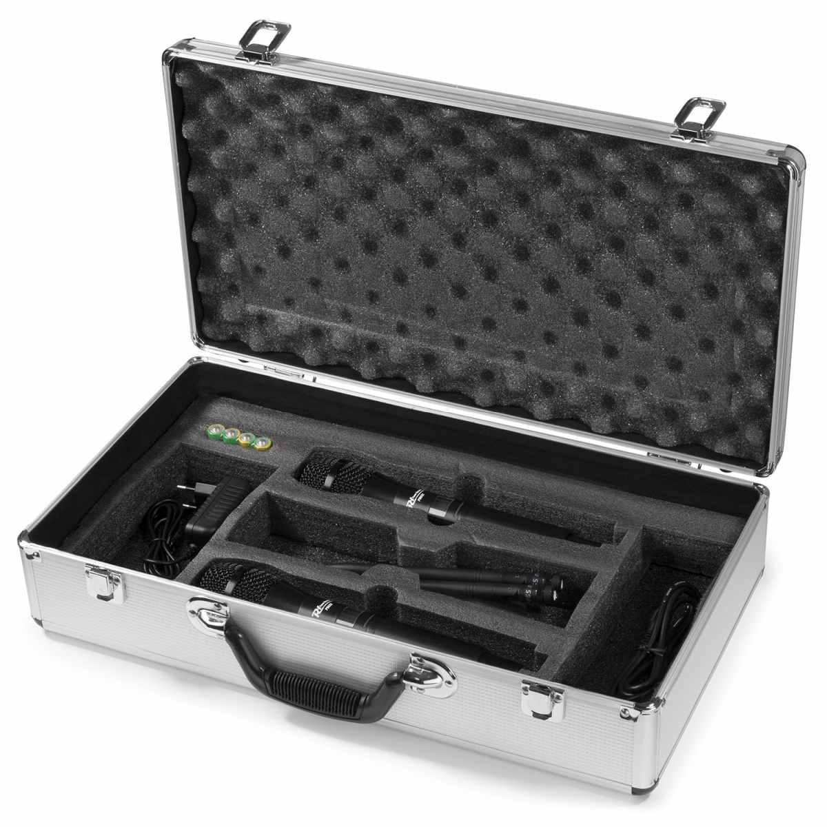 Power dynamics pd632h sistema microfonico wireless uhf digitale 2x 20 canali con 2 microfoni