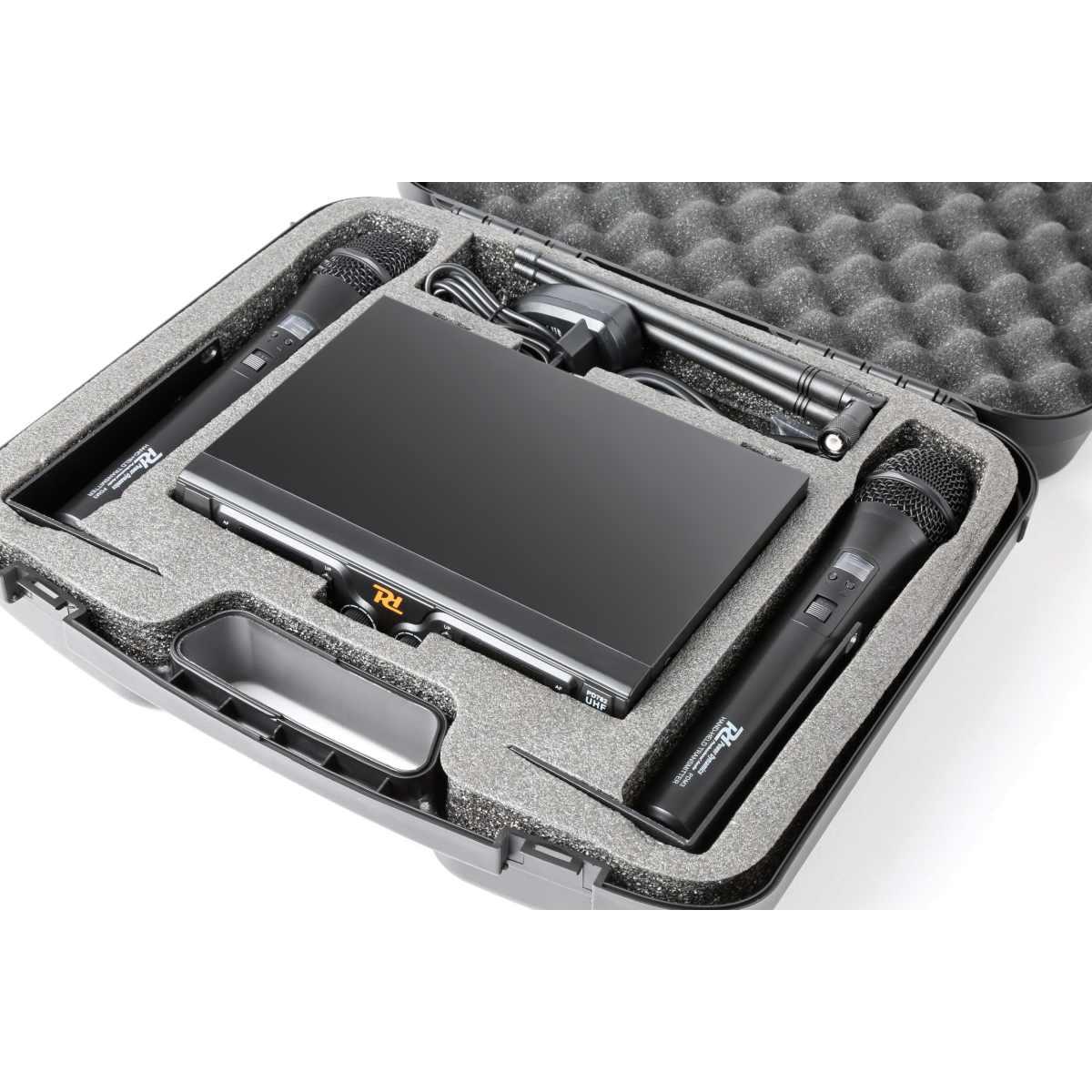 Power dynamics pd782 sistema microfonico wireless uhf 2x 8 canali con microfoni