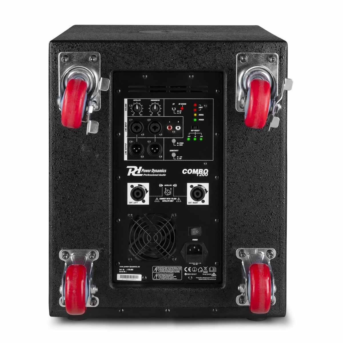 Power dynamics pd combo 1200 subwoofer 12 + 2x top 6,5.