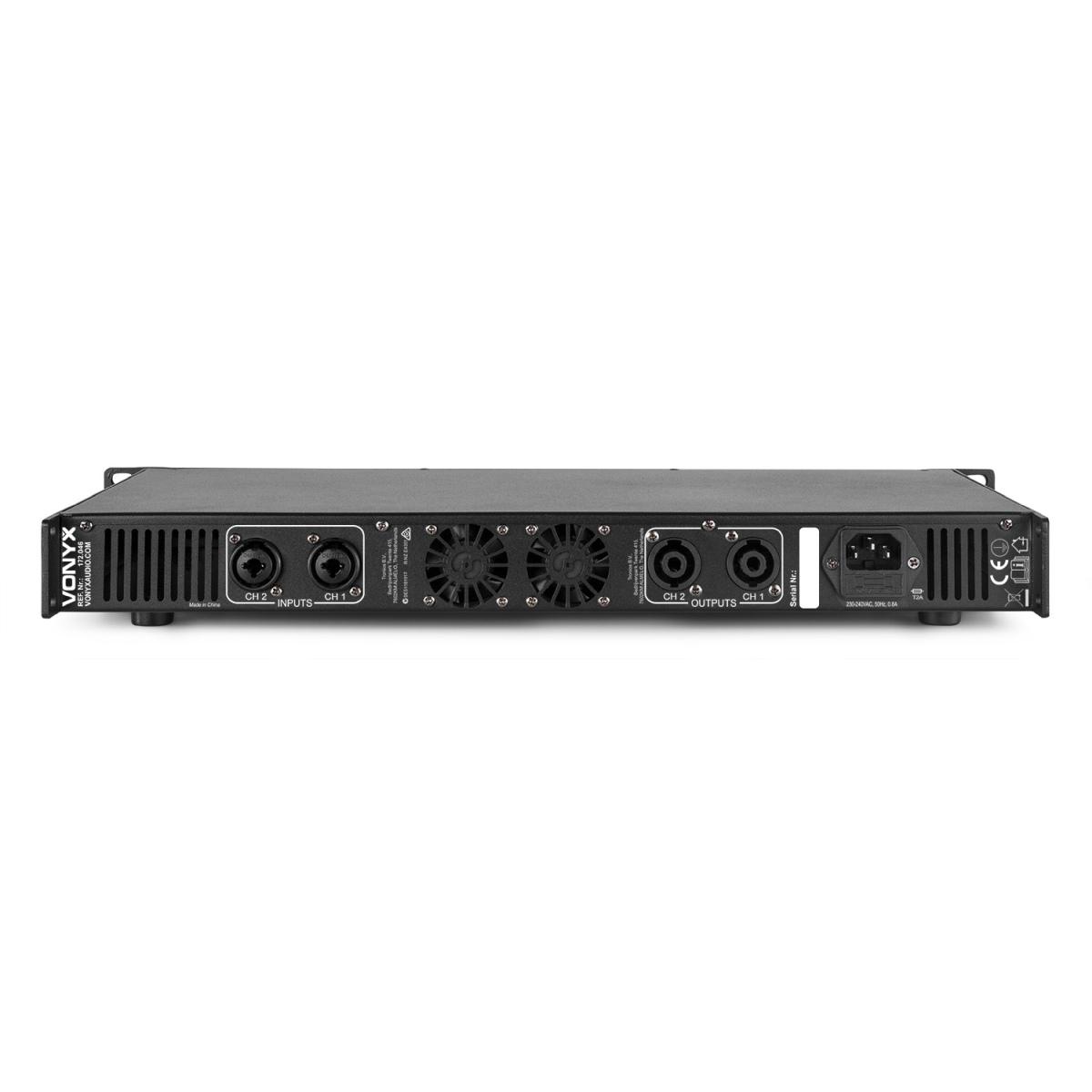 VONYX VDA1000 1U 2 x500W AMPLIFICATORE PA