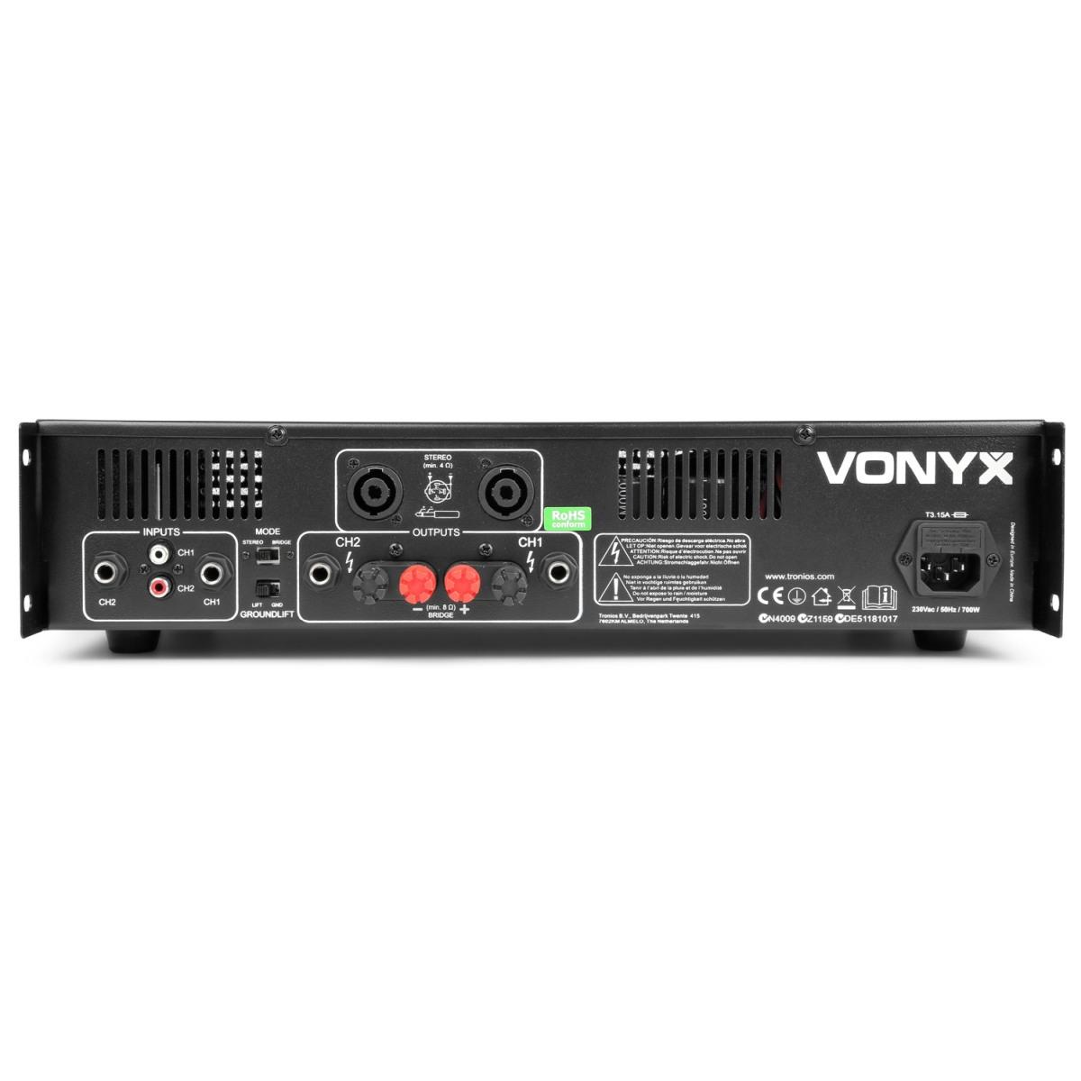 VONYX VXA-3000 II 2x 1500W AMPLIFICATORE PA