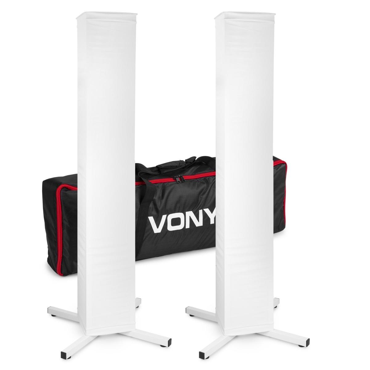Vonyx djp165 dj supporti casse e luci+lycra+bag