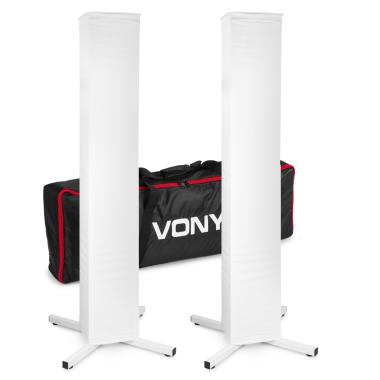 Vonyx djp165 dj supporti casse e luci+lycra+bag