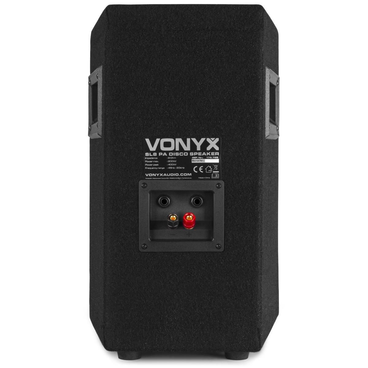 Vonyx sl8 altoparlante per dj/pa 8 400w