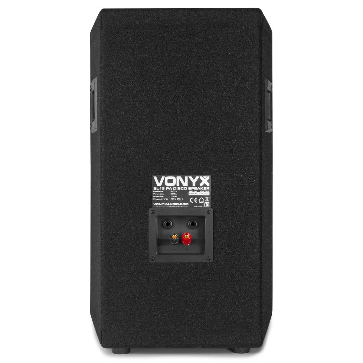 Vonyx sl12 altoparlante da cassa per dj/pa 12 600w