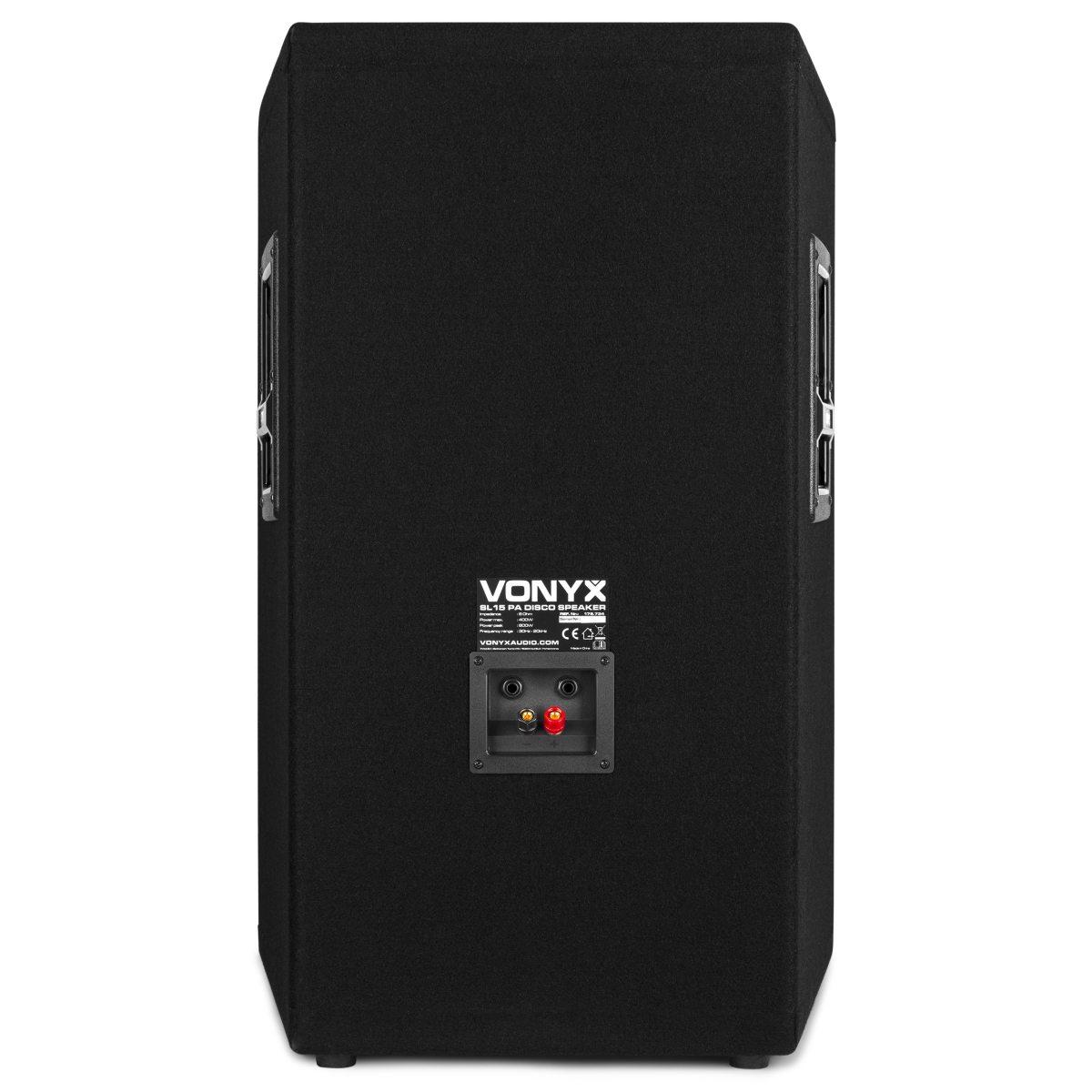 Vonyx sl15 altoparlante da cassa per dj/pa 15 800w