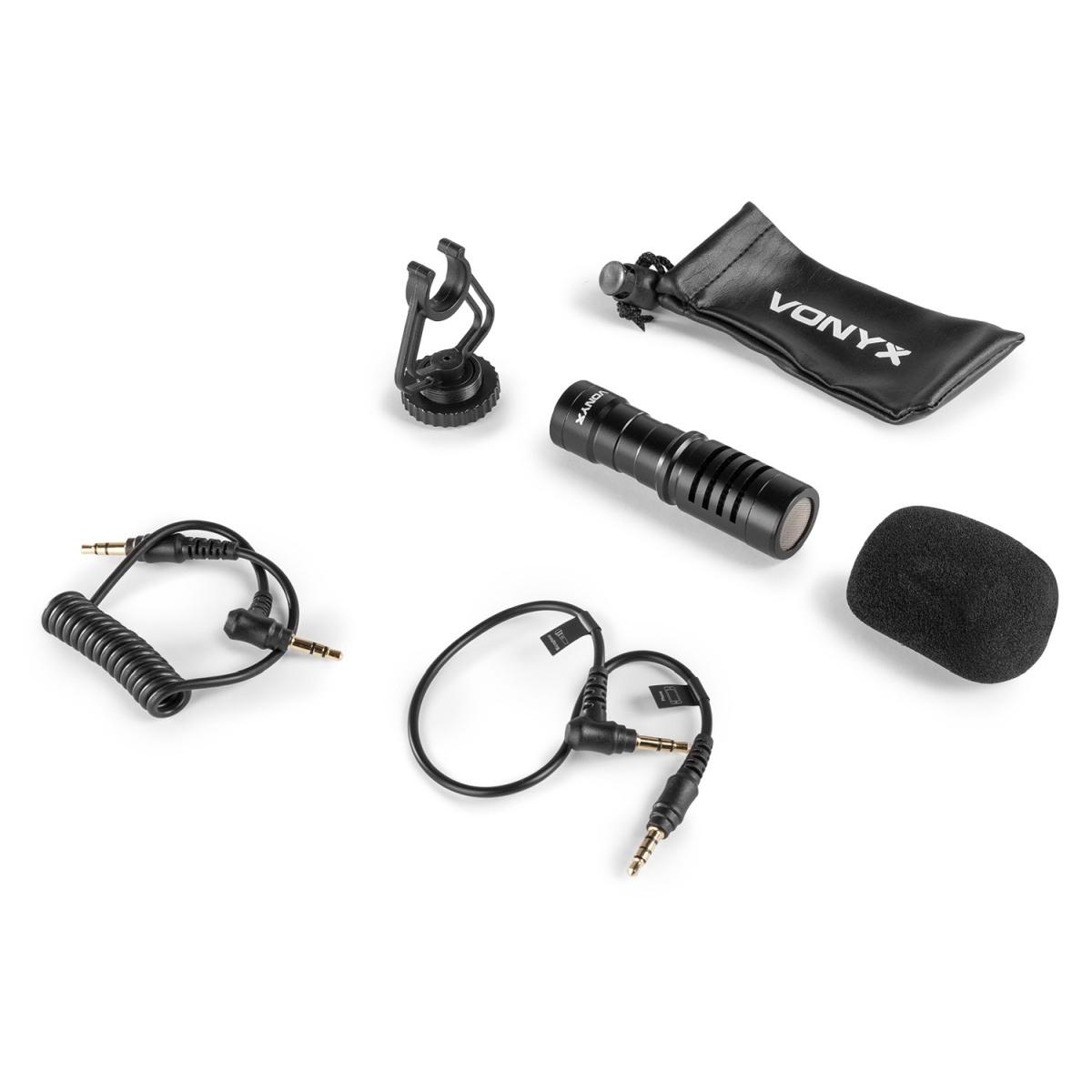 Vonyx cmc200 microfono a condensatore per telefono e fotocamera