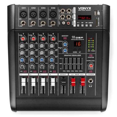 VONYX AM5A 5 Channel Amplified Mixer BT