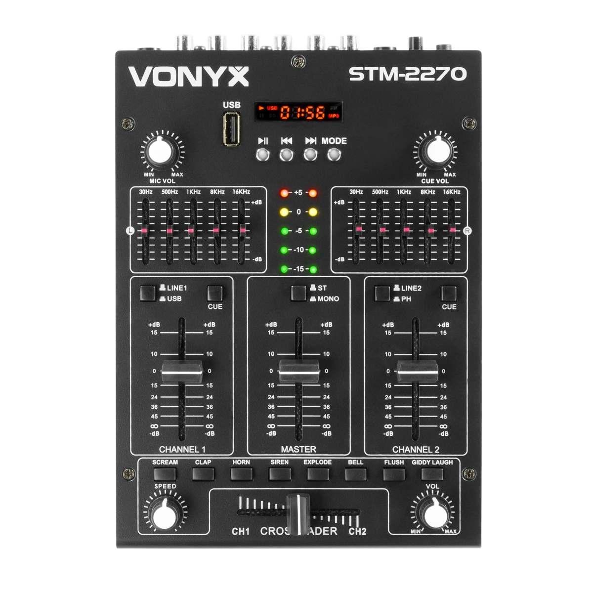 VONYX STM-2270 Mixer 4ch/eff/MP3/BT