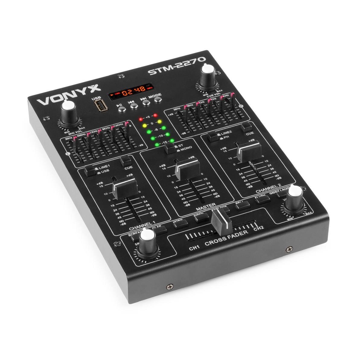 VONYX STM-2270 Mixer 4ch/eff/MP3/BT