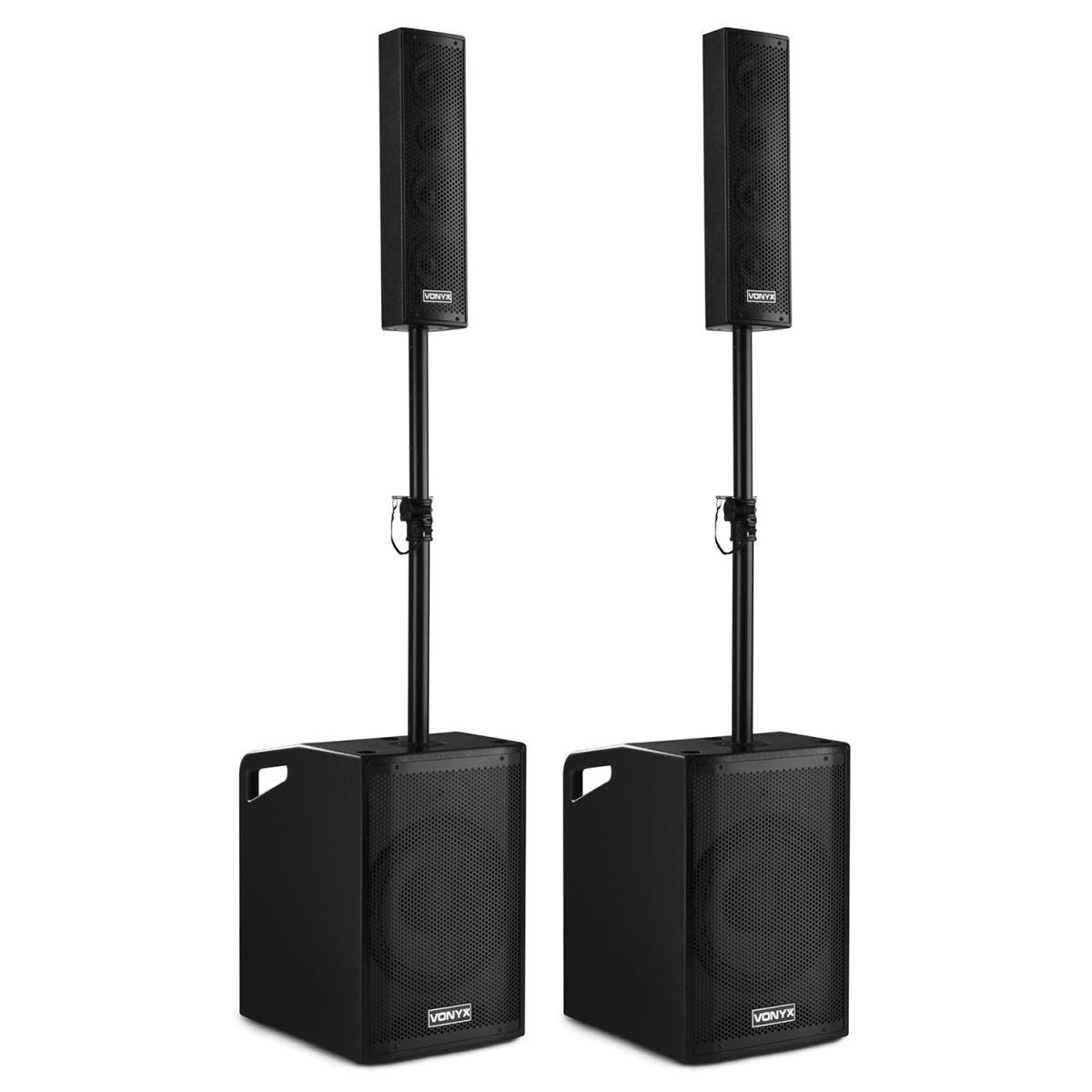 VONYX VX1050BT 2+2 KIT ALTOPARLANTI ATTIVI 2x12sub+tops
