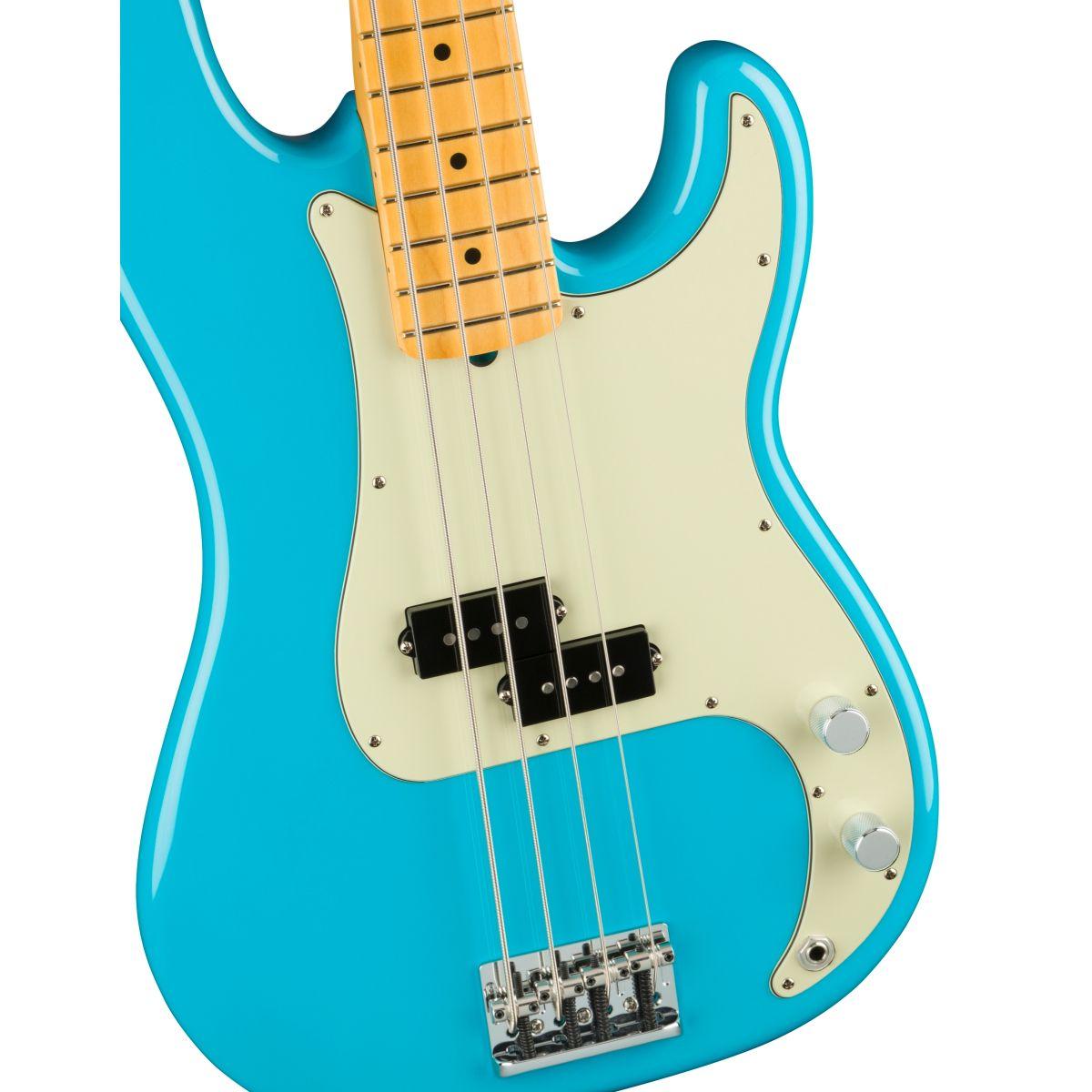 Fender american professional ii precision bass mn miami blue basso elettrico 4 corde
