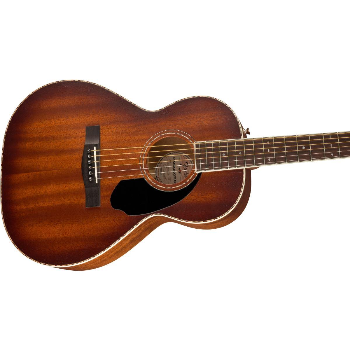 Fender ps220e parlor aged cognac burst chitarra acustica elettrificata