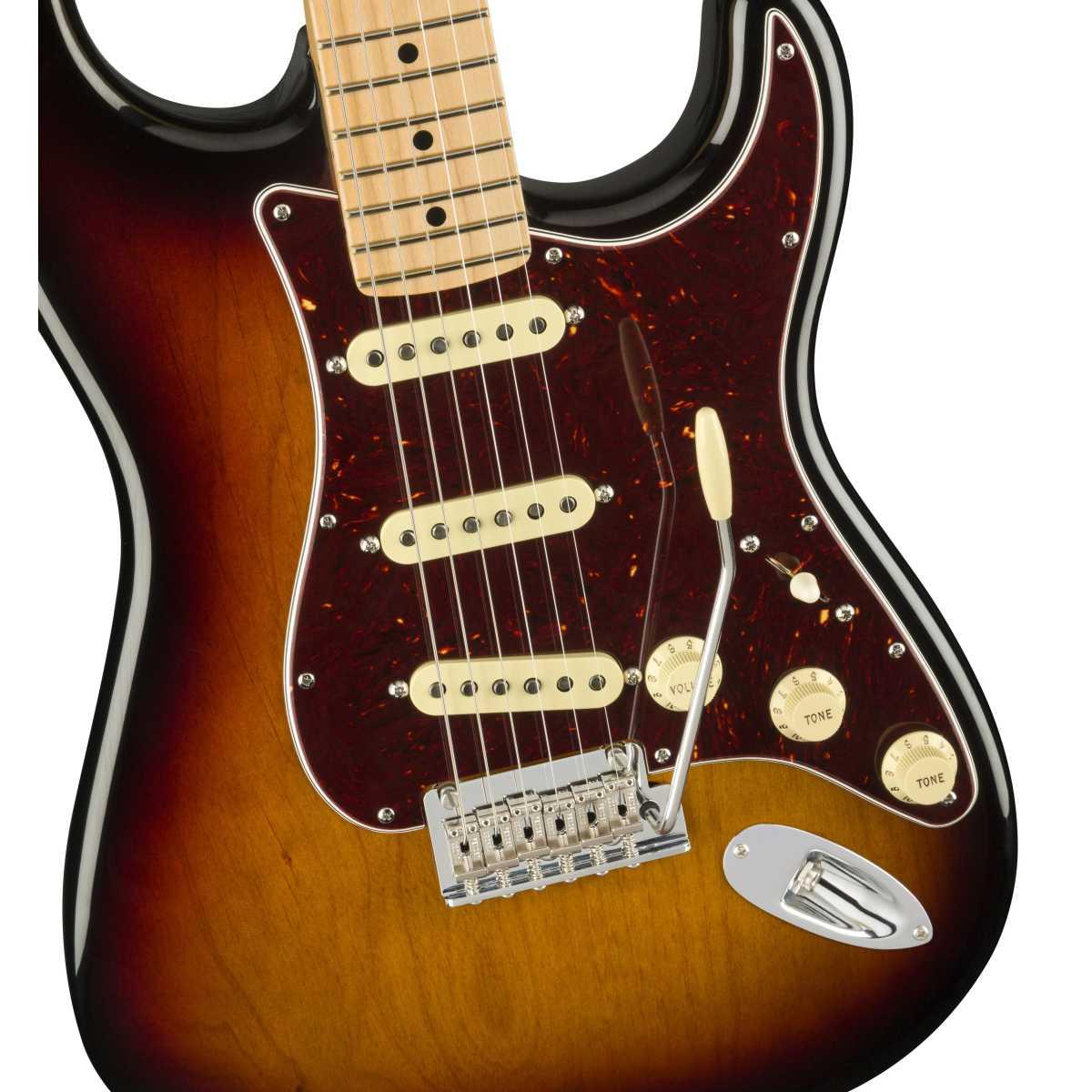 Fender stratocaster american professional ii mn 3 color sunburst chitarra elettrica