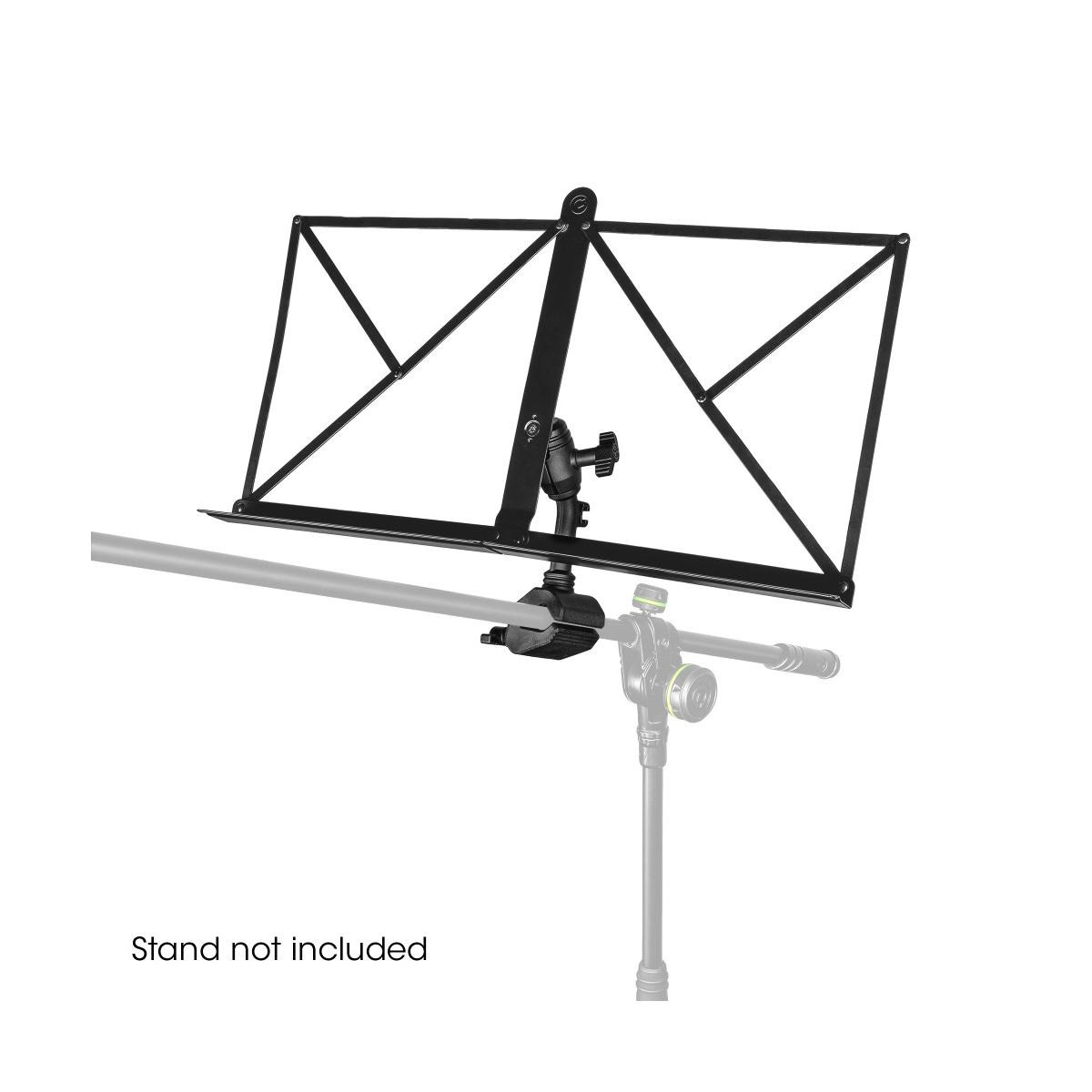 GRAVITY NS MS 03 - Piano leggio pieghevole Traveler per montaggio su stativi microfonici