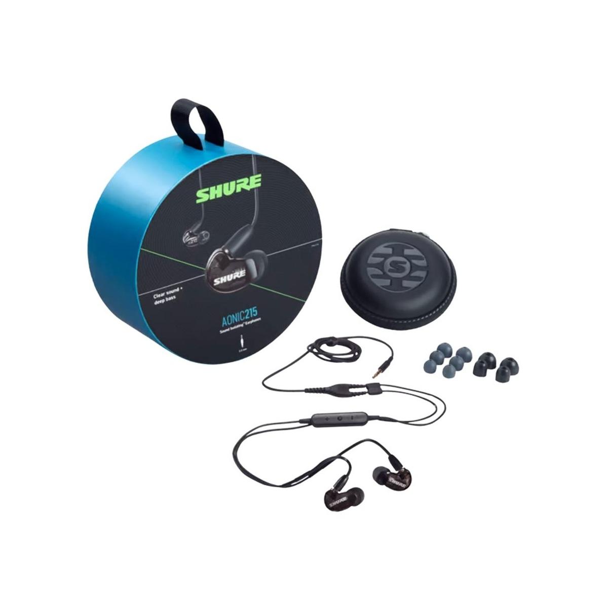 SHURE SE215DYBK+UNI-EFS AONIC 215 Auricolari colore nero