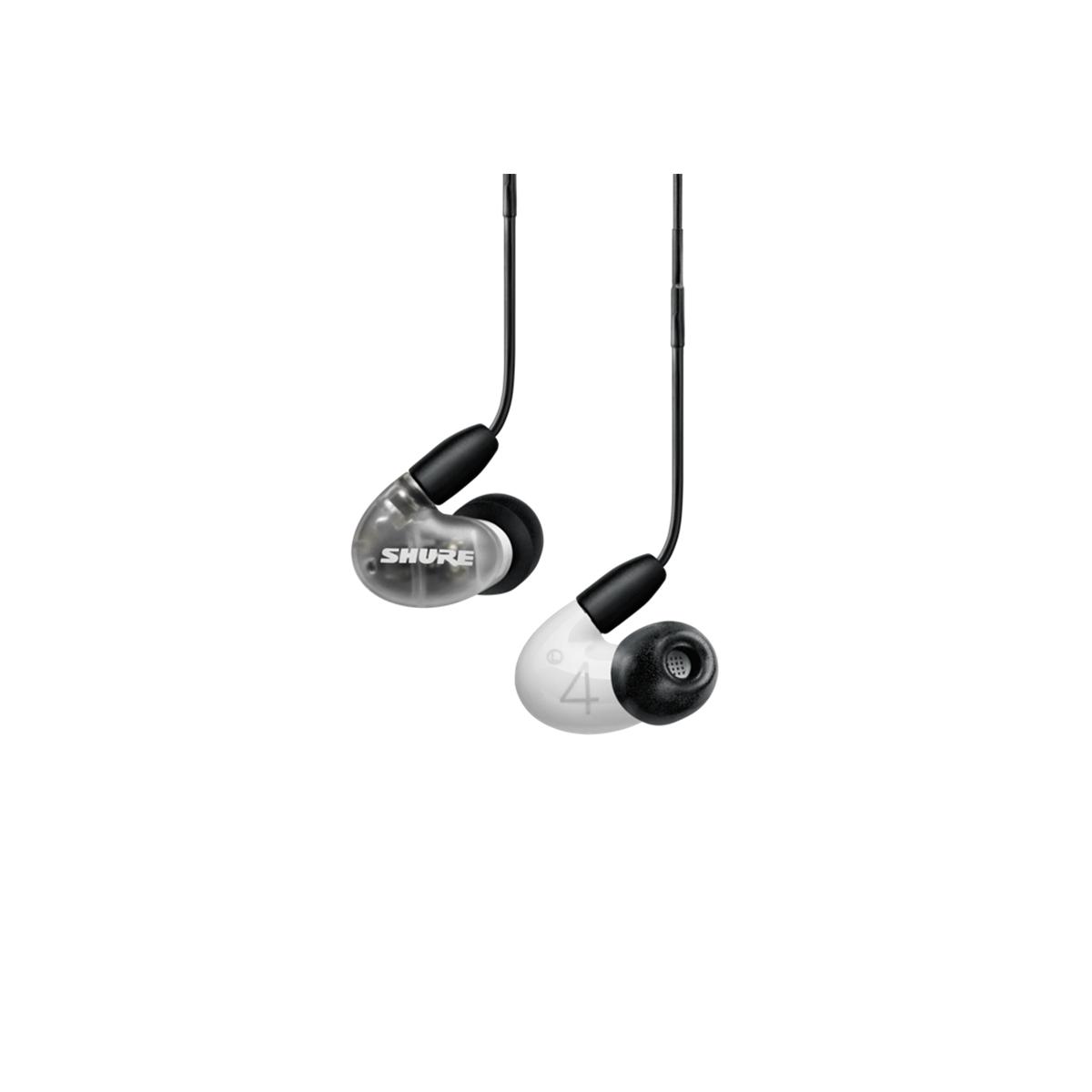 SHURE SE42HYW+UNI-EFS AONIC 4 Auricolari colore grigio/bianco